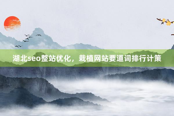湖北seo整站优化，栽植网站要道词排行计策